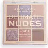 Revolution, Ultimate Nudes Light, paletă farduri de ochi 1×0,90 g, paletă farduri de ochi