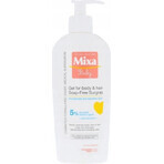 Mixa Baby Surgras Zeepvrije Wasgel voor Lichaam en Haar 1×250 ml, wasgel voor baby's