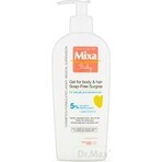 Mixa Baby Surgras Zeepvrije Wasgel voor Lichaam en Haar 1×250 ml, wasgel voor baby's