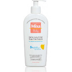 Mixa Baby Surgras Zeepvrije Wasgel voor Lichaam en Haar 1×250 ml, wasgel voor baby's