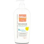 Mixa Baby Surgras Zeepvrije Wasgel voor Lichaam en Haar 1×250 ml, wasgel voor baby's