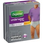 DEPEND MAXIMUM L/XL per uomo 1×9 pezzi, slip elasticizzati, circonferenza fianchi 95-150 cm