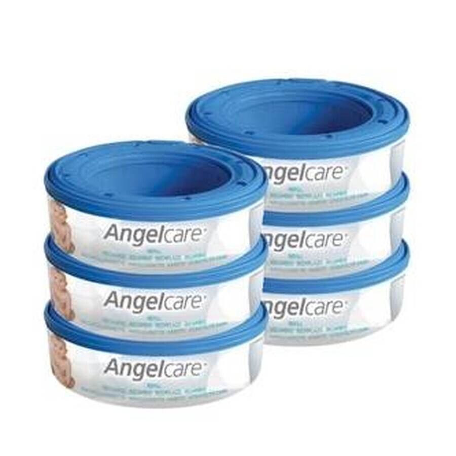 Angelcare Cartucce di ricambio Angelcare 1×6 pezzi, cartucce di ricambio per cestelli