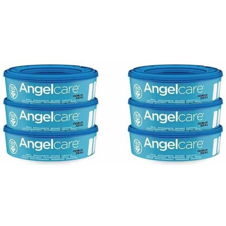 Angelcare Cartucce di ricambio Angelcare 1×6 pezzi, cartucce di ricambio per cestelli