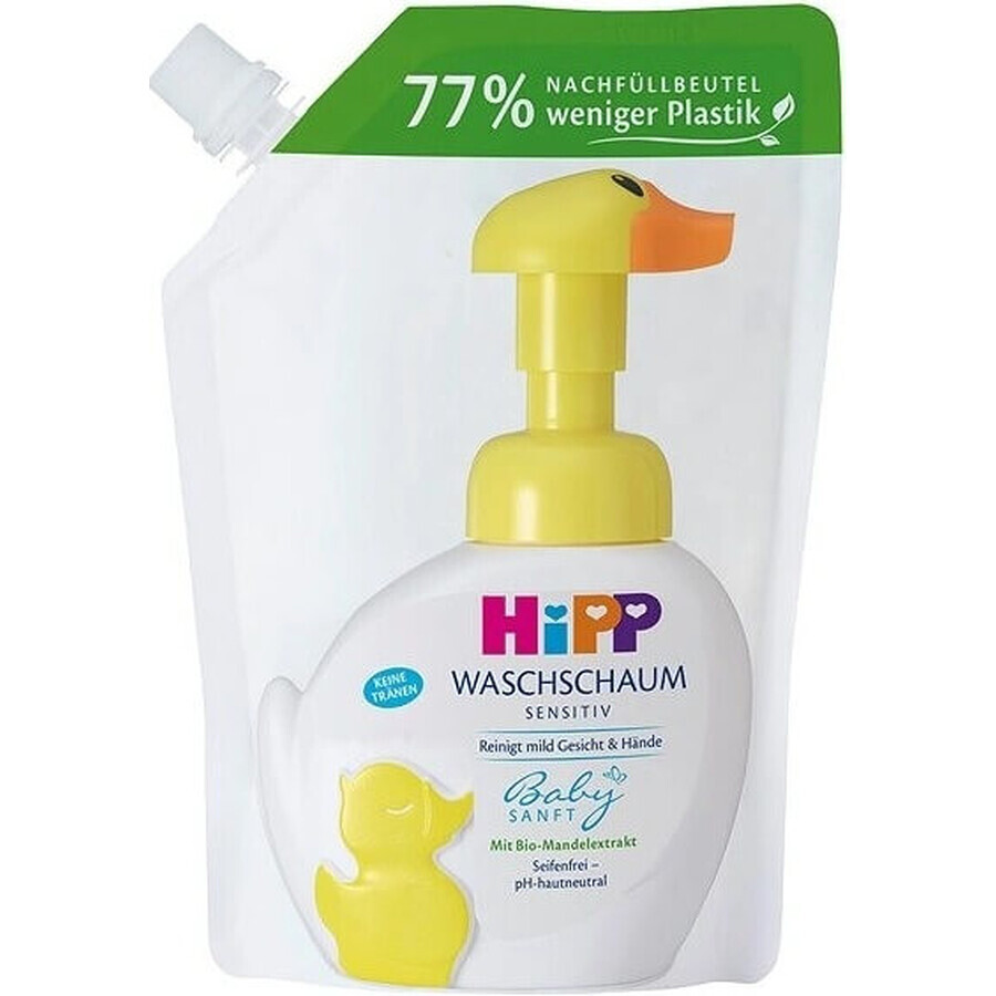 HIPP BABYSANFT wasschuim 1×250ml, wasschuim, navulling