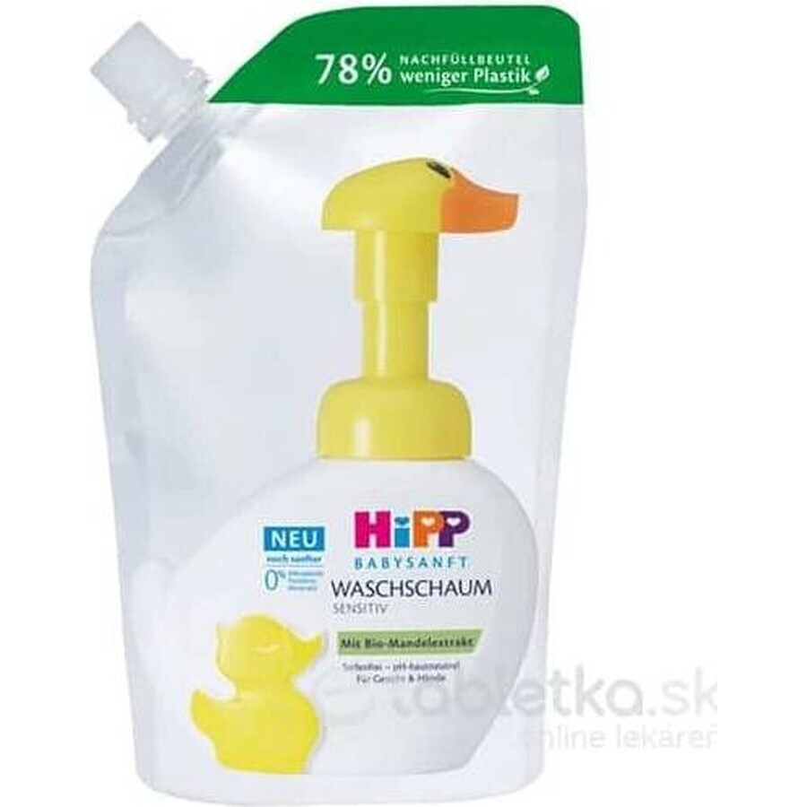 HIPP BABYSANFT wasschuim 1×250ml, wasschuim, navulling