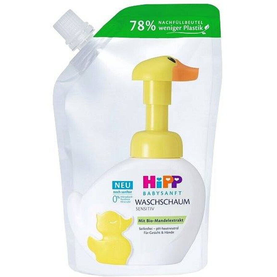 HIPP BABYSANFT wasschuim 1×250ml, wasschuim, navulling