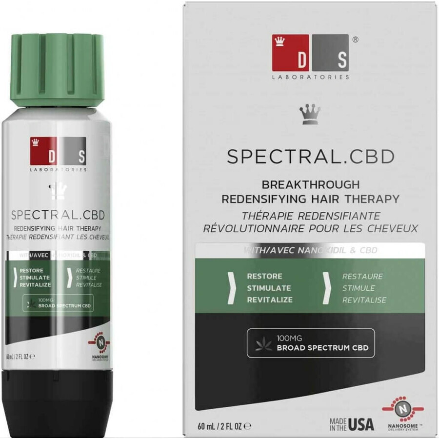 DS Laboratories anti hair loss serum with Nanoxidil SPECTRAL CBD 60 ml 1×60 ml, anti hair loss serum