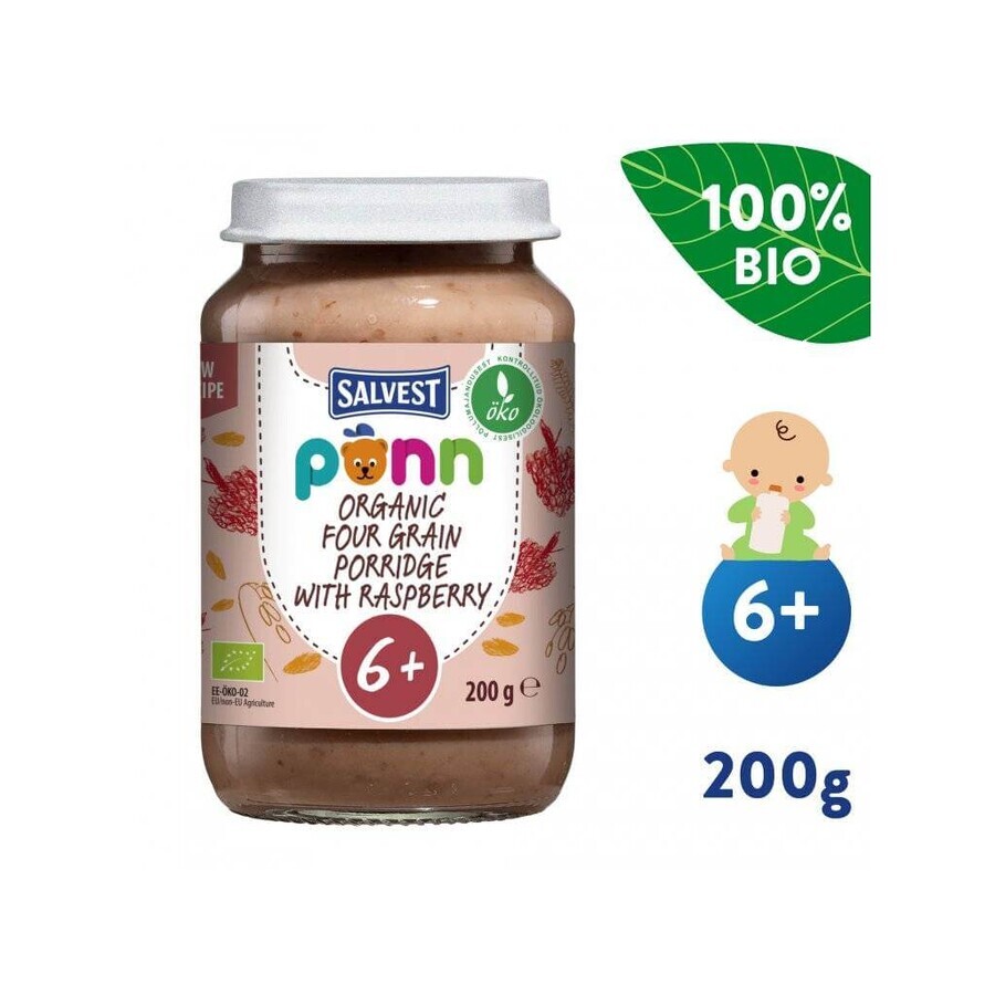 SALVEST Põnn Lampone biologico con cereali 200 g 1×200 g