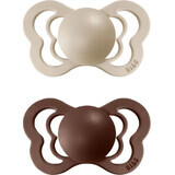 BIBS Couture vaniglia/mocha silicone ortodontico BIBS Couture 1×2pz - misura 1