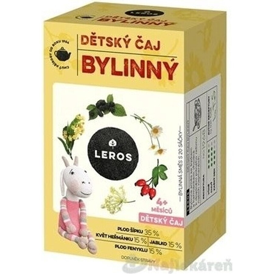 LEROS TISANA PER BAMBINI 20×1,8 g, tisana per bambini