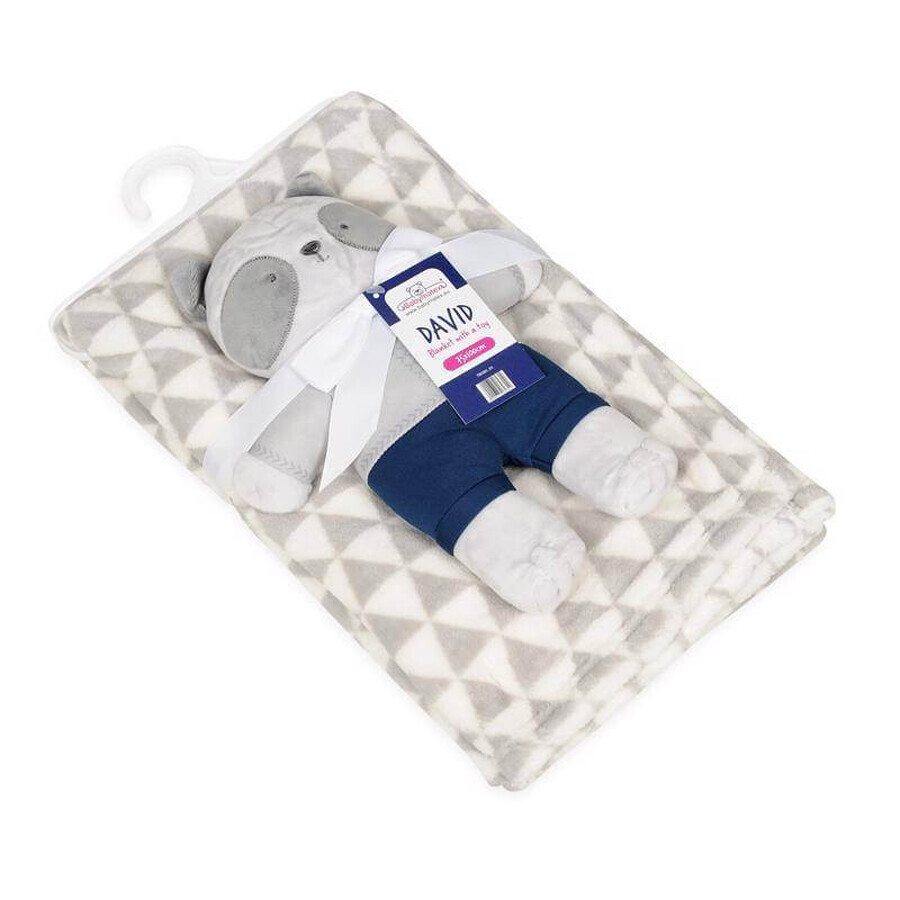 BABYMATEX Coperta con Panda giocattolo grigio 75 x 100 cm 1×1 pz, per bambini