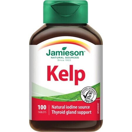 JAMIESON SEAWEED KELP SEAWEED KELP 650 µg 1×100 tbl, seaweed