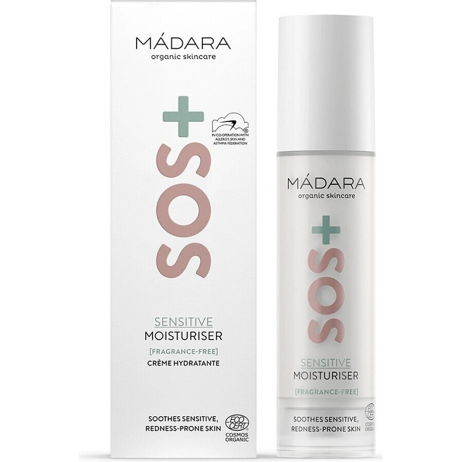 MÁDARA SOS+ SENSITIVE Moisturizer 1×50ml, cremă hidratantă