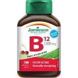 Jamieson Vitamin B12 1000mcg CHERRY 1×100 tbl, food supplement