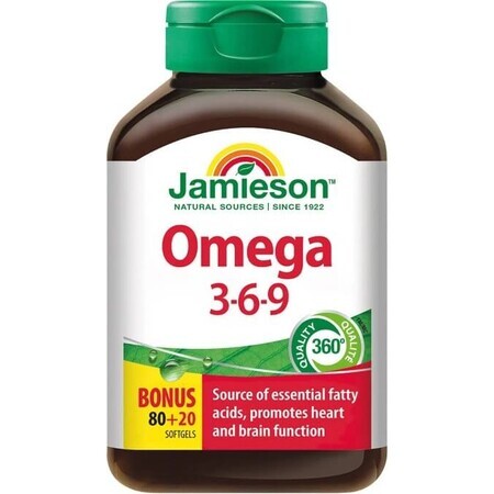 JAMIESON OMEGA 3-6-9 1×100 cps, integratore alimentare