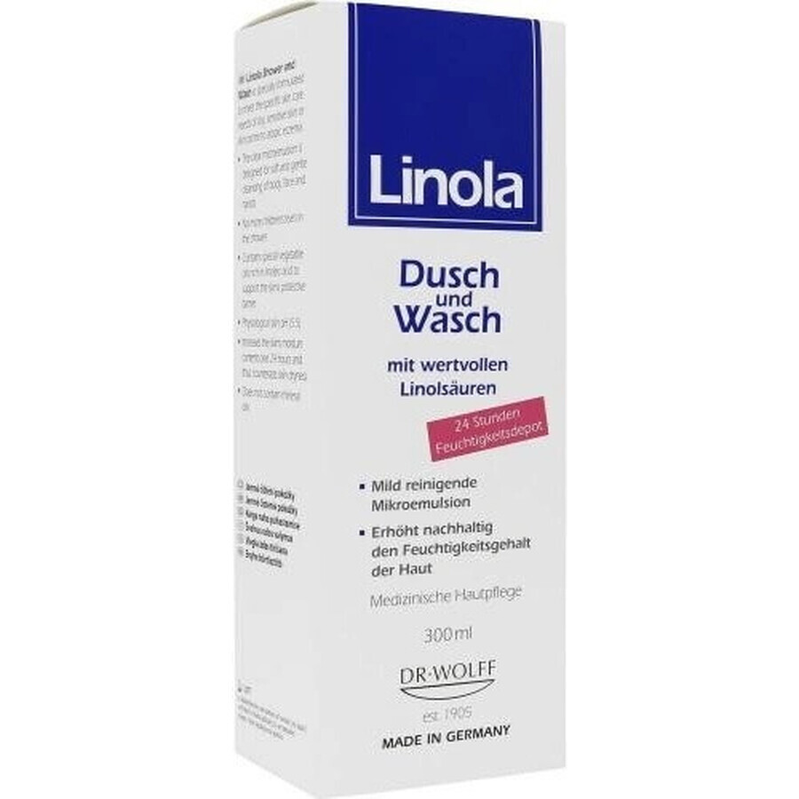 Linola Shower und Wasch 1×300 ml, emulsione gel