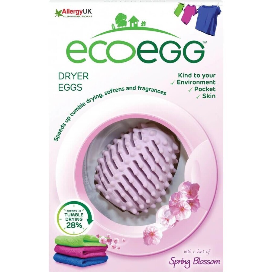 Ecoegg Egg for tumble dryer spring flowers 1×2 pcs, eggs and 4 scented sticks