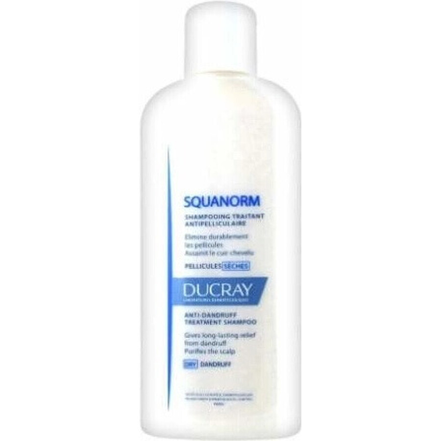 DUCRAY SQUANORM - PELLICULES SÉCHES 1×200 ml, shampoo against dry dandruff