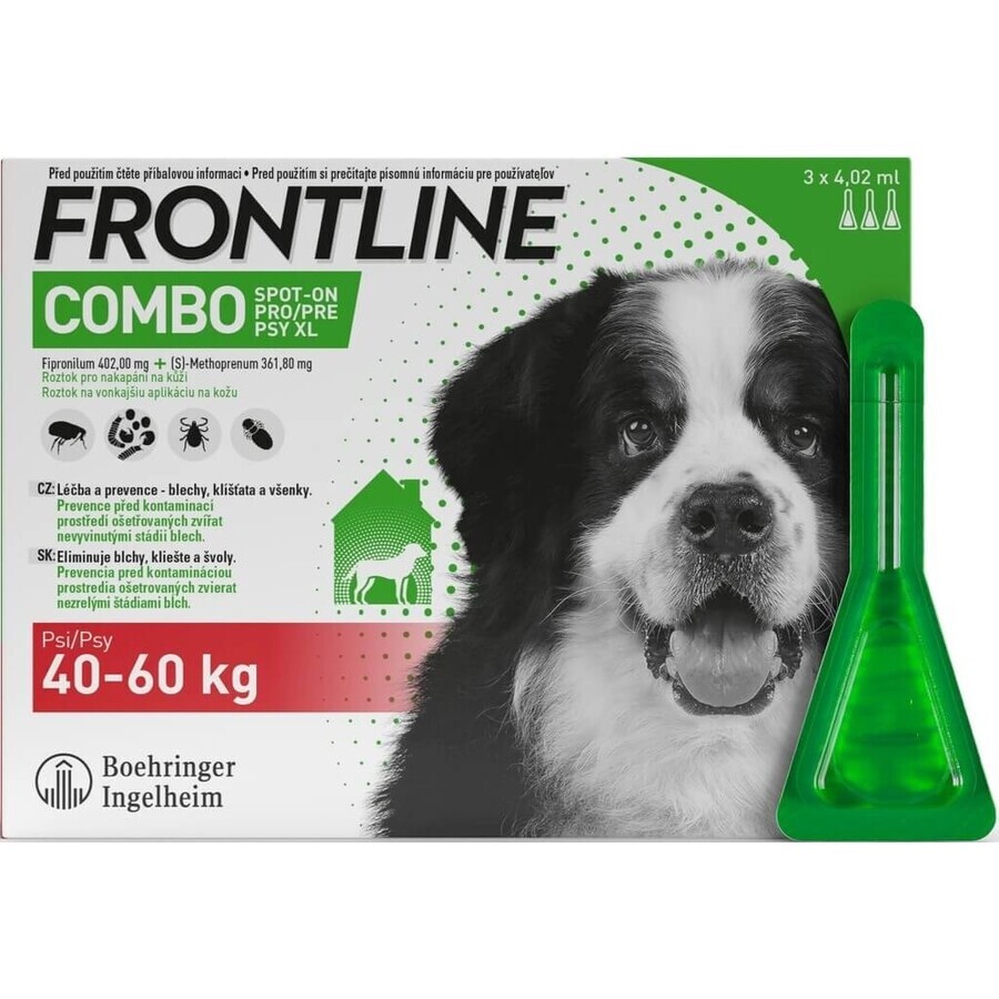 FRONTLINE COMBO spot-on para PERRO XL 3 x 4,02 ml 3x4,02 ml