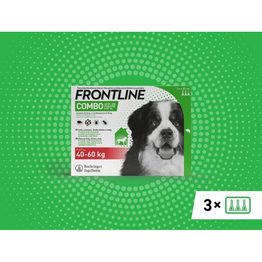 FRONTLINE COMBO spot-on para PERRO XL 3 x 4,02 ml 3x4,02 ml