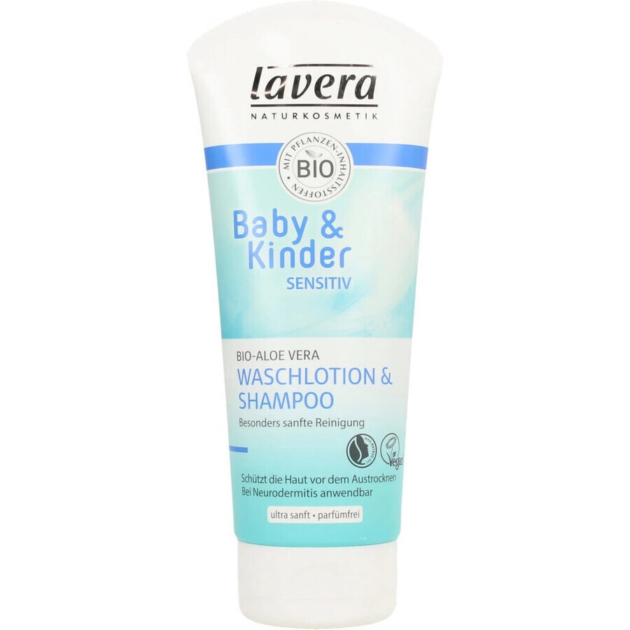 Lavera Haar- en Lichaamsshampoo voor Kinderen 200ml 1×1 st