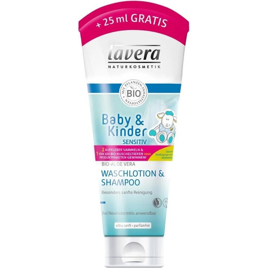 Lavera Haar- en Lichaamsshampoo voor Kinderen 200ml 1×1 st