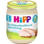 HiPP Puré de pavo ecológico 1×125 g, aperitivo de carne para niños