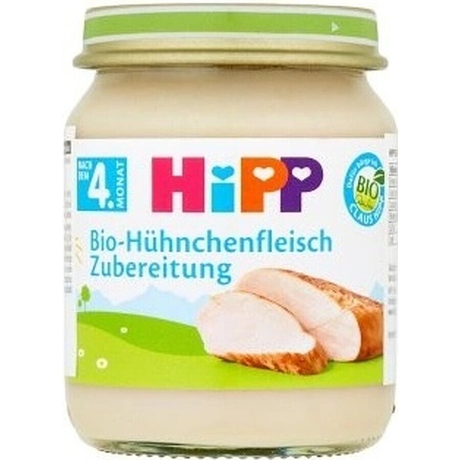 HiPP Puré de pavo ecológico 1×125 g, aperitivo de carne para niños