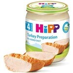 HiPP Puré de pavo ecológico 1×125 g, aperitivo de carne para niños