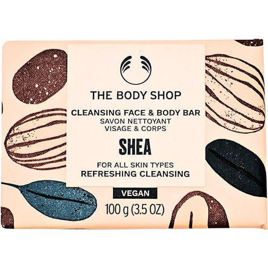 The Body Shop Shea Shea lichaams- en gezichtszeep 1×100 g, gezichtszeep