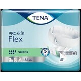 TENA Flex Super S 1×30 pezzi, slip per incontinenza con elastico in vita a sgancio rapido