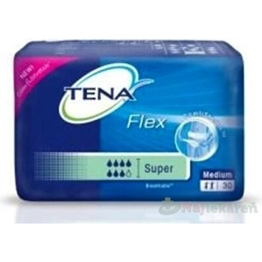 TENA Flex Super S 1×30 pcs, culotte d'incontinence avec ceinture à dégagement rapide