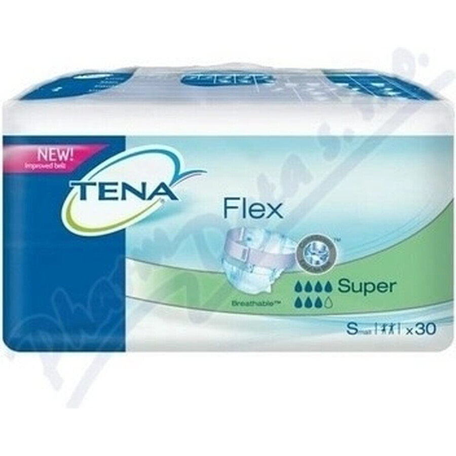 TENA Flex Super S 1×30 pcs, culotte d'incontinence avec ceinture à dégagement rapide