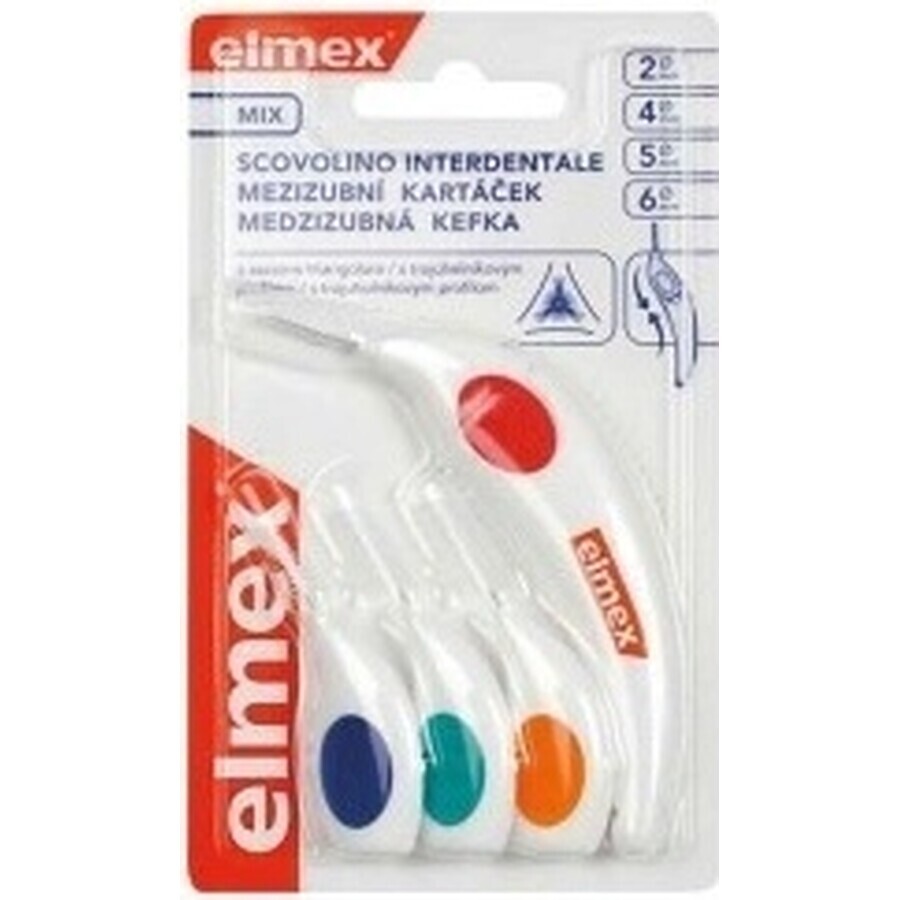 Spazzolino interdentale Elmex 2, 4, 5, 6 mm mix 1×4 pz.