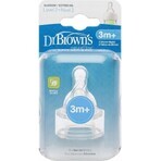 Dr.BROWN'S OPTIONS+ LEVEL 2 1×2, schmal, Silikon-Sauger 3m+