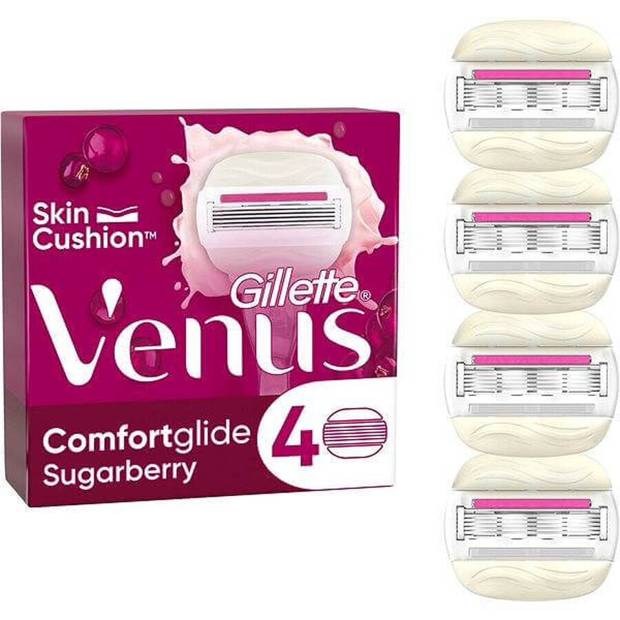 VENUS COMFORTGLIDE SUGARBERRY SHAVING HEADS 4 pcs 1×4 pcs, Ersatzscherköpfe