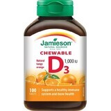 JAMIESON VITAMIN D3 1000 IU ORANGE 1×100 tbl, VITAMIN D3, orange