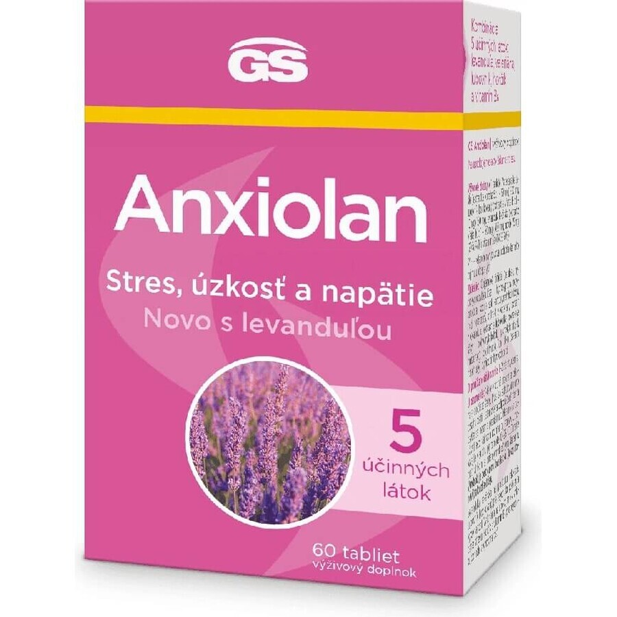 GS Anxiolan with lavender 60 tablets 1×60 tbl, food supplement