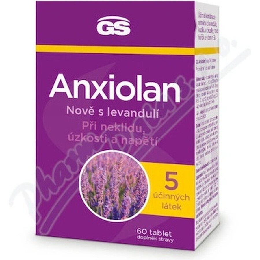 GS Anxiolan with lavender 60 tablets 1×60 tbl, food supplement