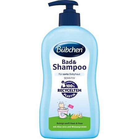 Bübchen Baby Bath & Shampoo 1×400 ml, bagno + shampoo per bambini