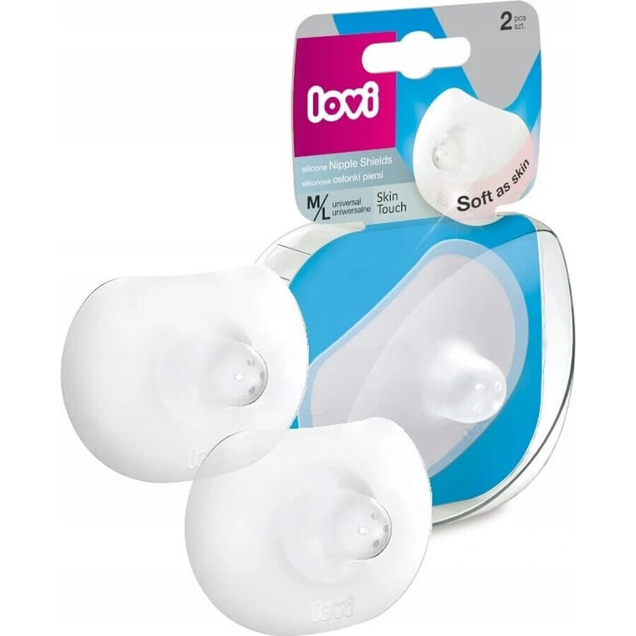 LOVI Protège-mamelons 1×2 pcs, taille. M/L, silicone