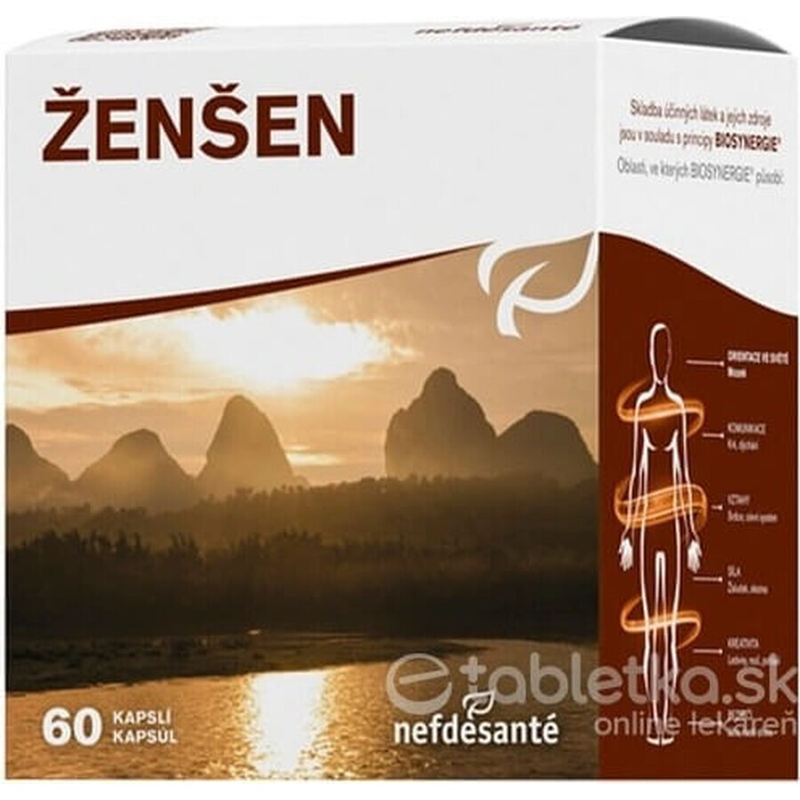 nefdesanté ŽENŠEN 200 mg 6×10 cps, Nahrungsergänzungsmittel