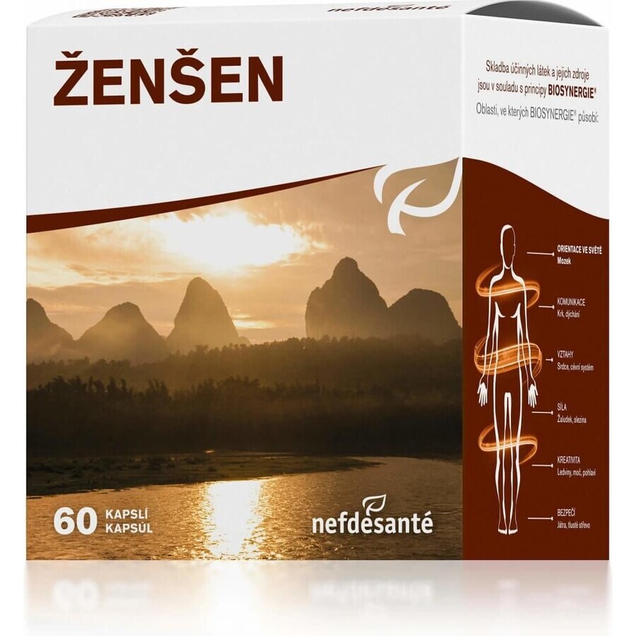 nefdesanté ŽENŠEN 200 mg 6×10 cps, Nahrungsergänzungsmittel