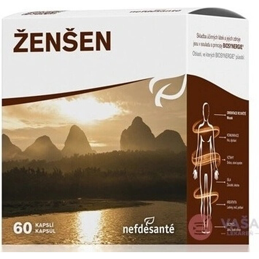 nefdesanté ŽENŠEN 200 mg 6×10 cps, Nahrungsergänzungsmittel