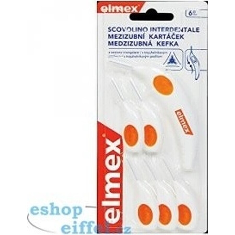 ELMEX INTERDENTAL Interdental brushes nr.6 orange 1×4 pcs, interdental brushes