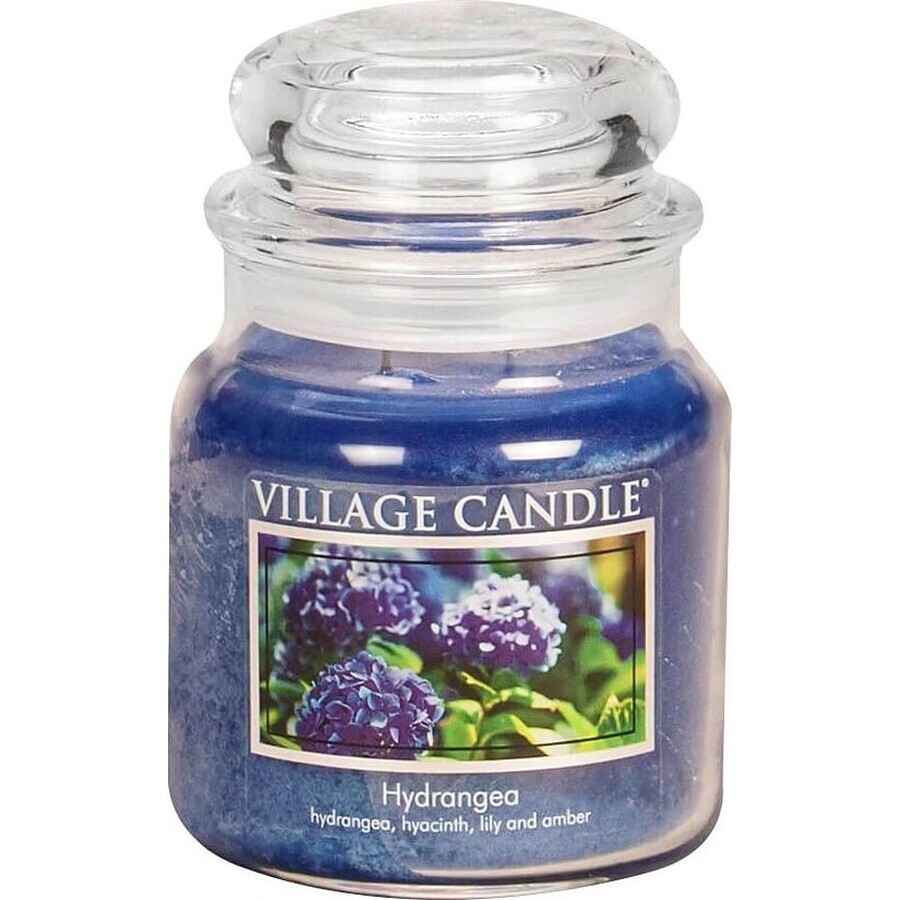 Village Candle Scented Candle in glass - Hydrangea - Hydrangea, small 1×1 pc, scented candle