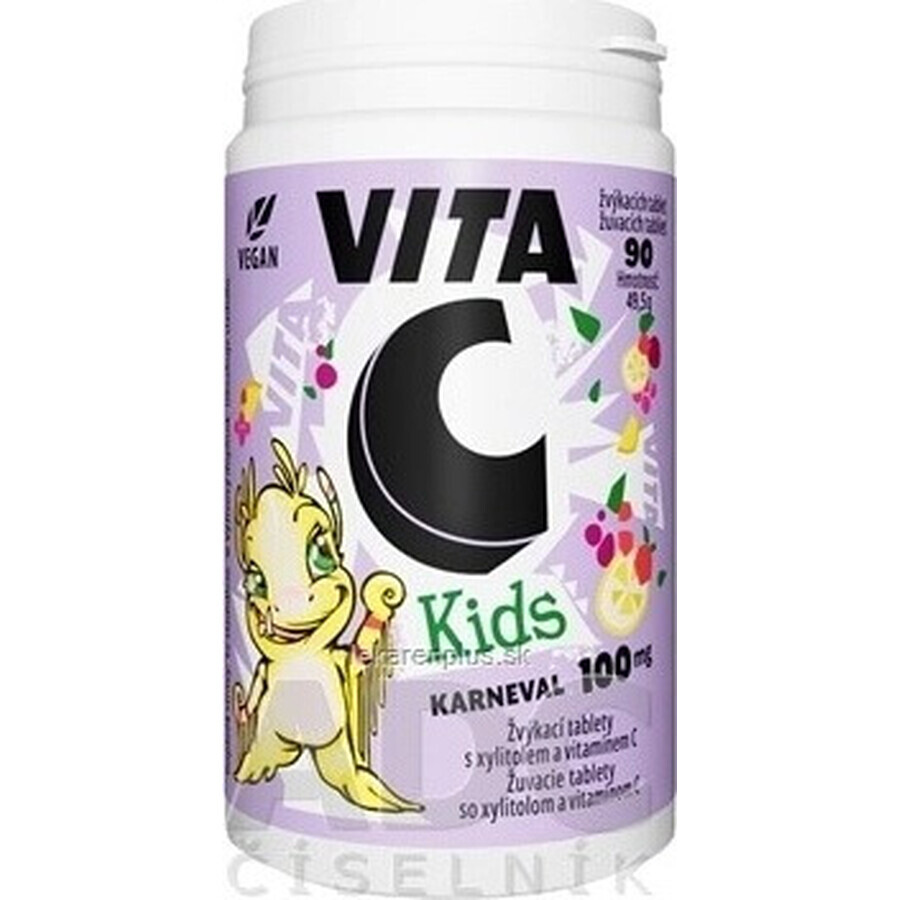 Vitabalans VITA C KIDS 100 MG 1×90 tbl, integratore alimentare