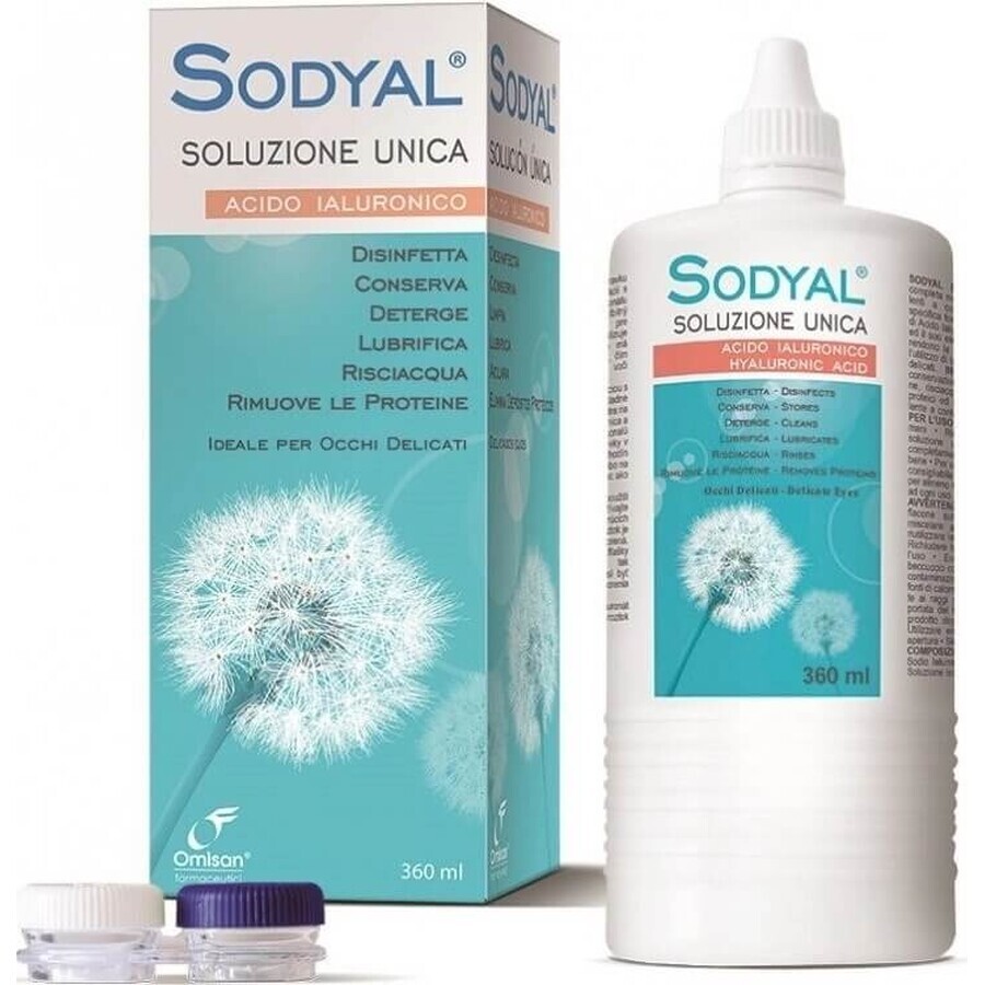 OMISAN Sodyal Unica contactlensvloeistof 1×360 ml voor alle soorten contactlenzen