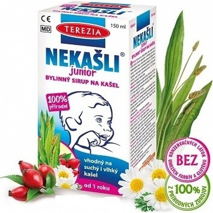 TEREZIA NEKAŠLI JUNIOR sciroppo per la tosse alle erbe 1×150 ml, sciroppo